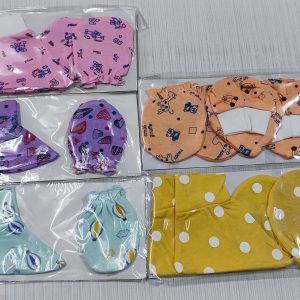 Born baby's glove ? and socks ? pack of 5 Pairs 5 colors